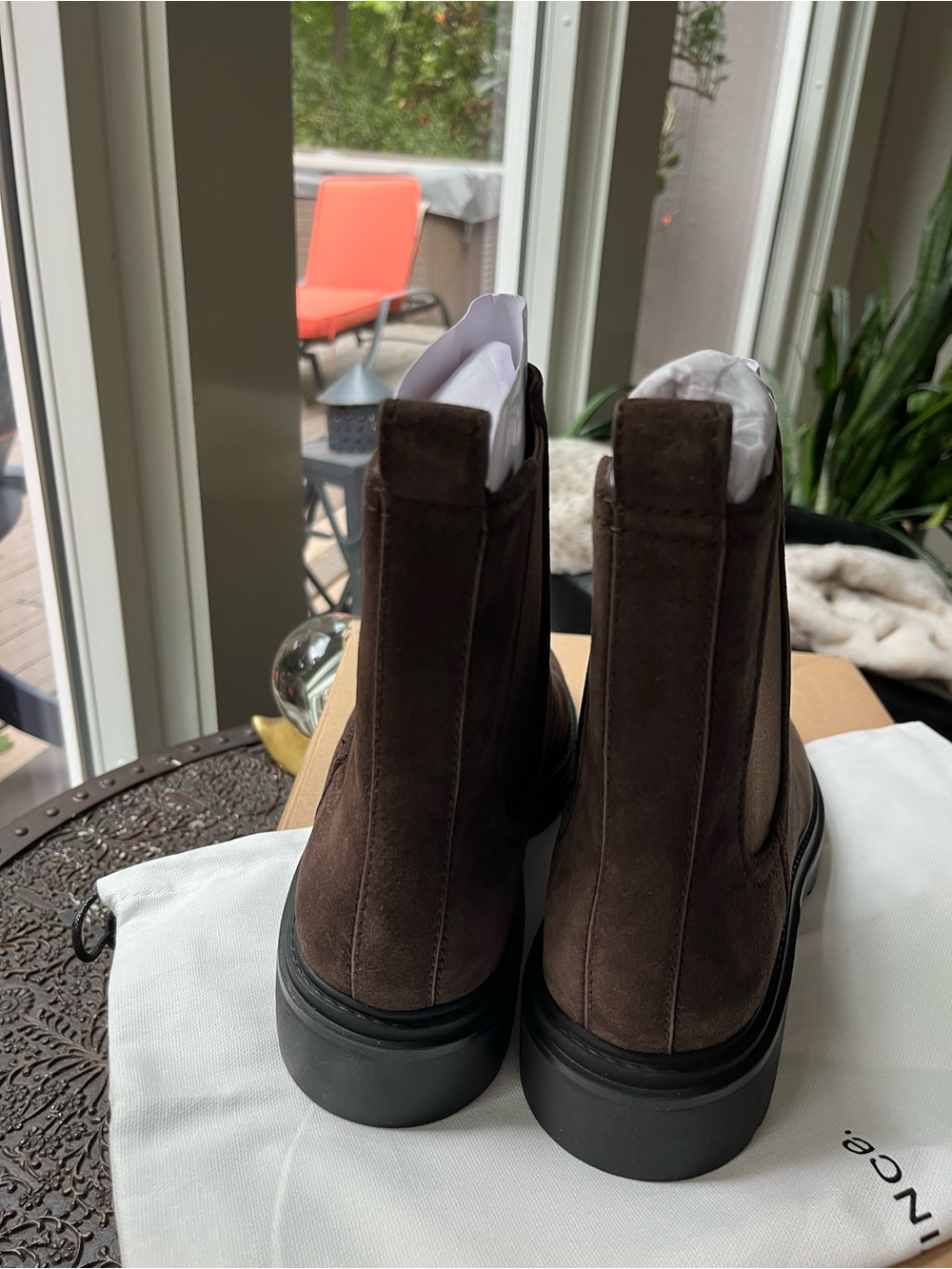 VINCE PINECREST II SUEDE LUG SOLE BOOTS TRUFFLE 9.5 - Picture 11 of 12